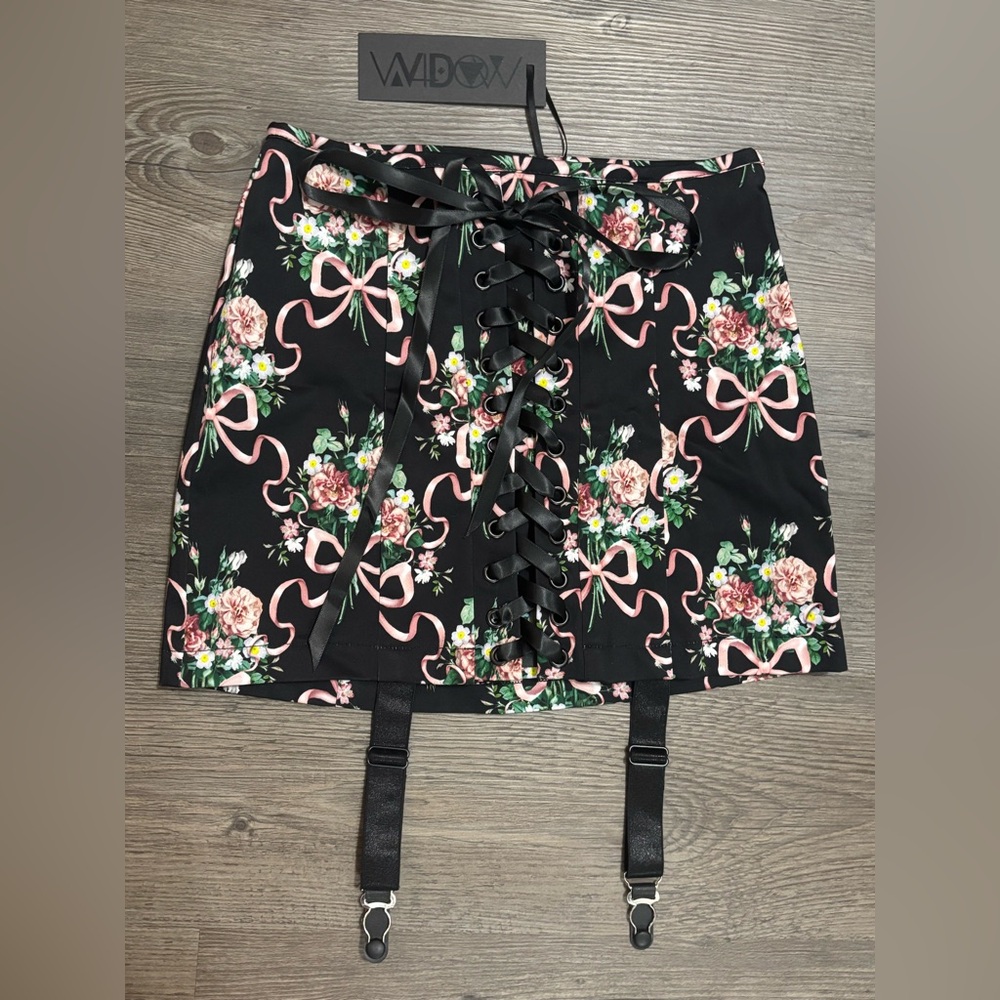 NWT Dolls Kill / Widow Bewitched Bloom Mini Skirt